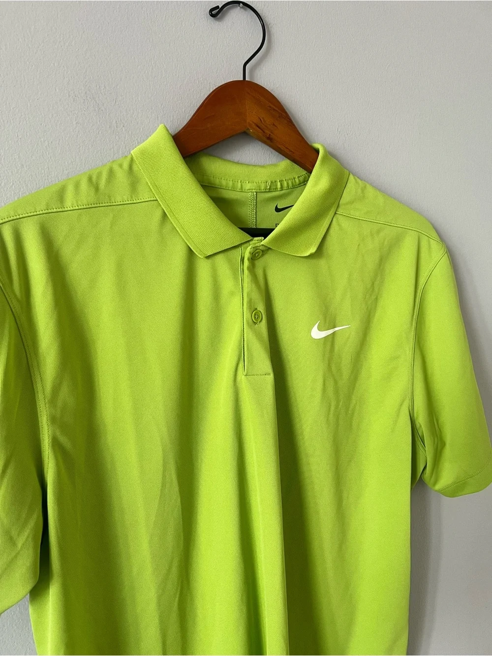Nike Drifit Lime Green Polo